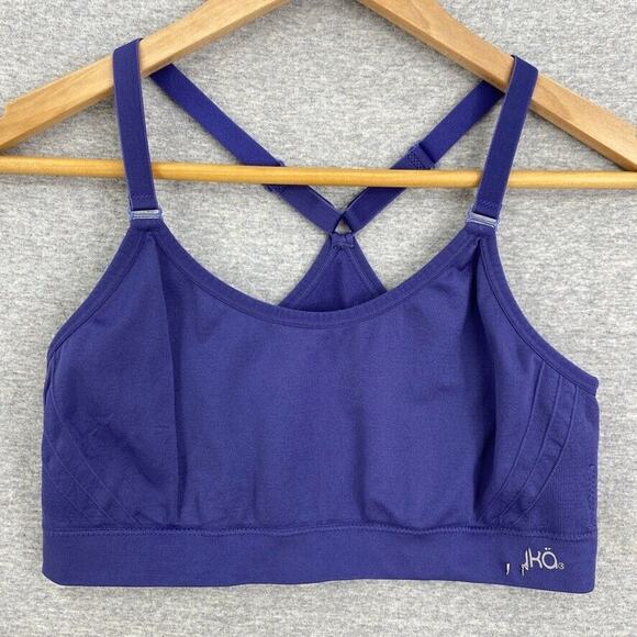 Ryka Sports Bra Womens Extra Small Purple Racer Back Yoga Gym Workout Adjustable - Picture 1 of 11